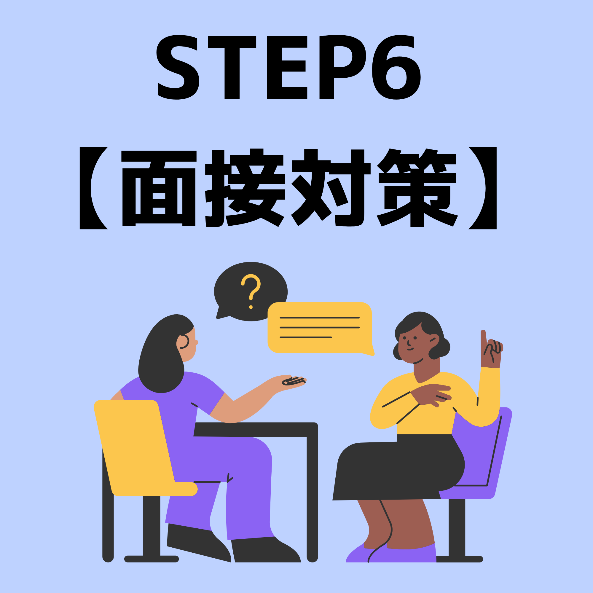 【STEP6】面接対策 ※1回のみ